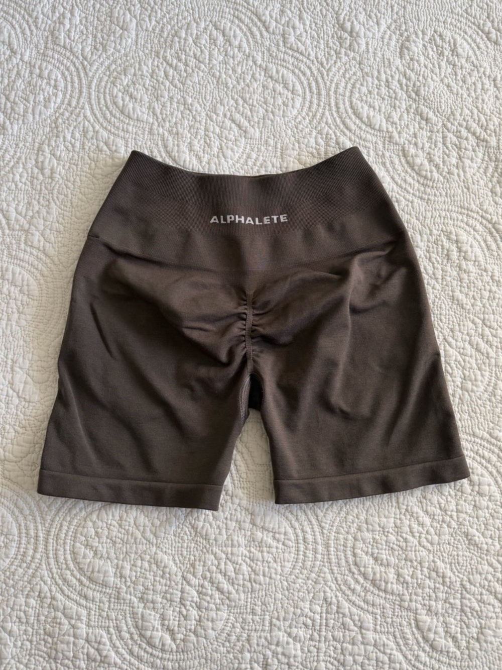 BUNDLE of 2 Alphalete Amplify Shorts Brown and Blue sz Small